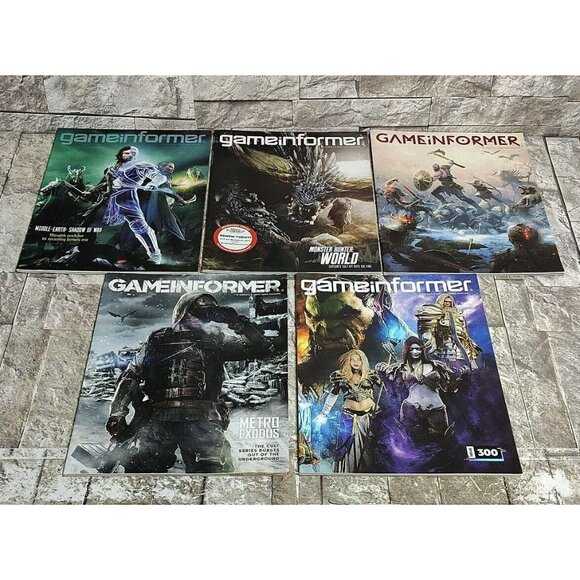 Lot Of 5 Game Informer Magazine Issues 294, 296, 298, 299, 300 - Picture 1 of 11